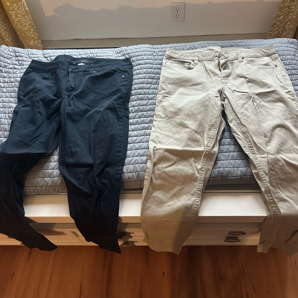 Black and Beige Pants Set